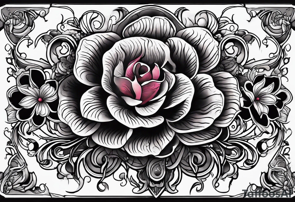 Old school flower tattoos tattoo idea
