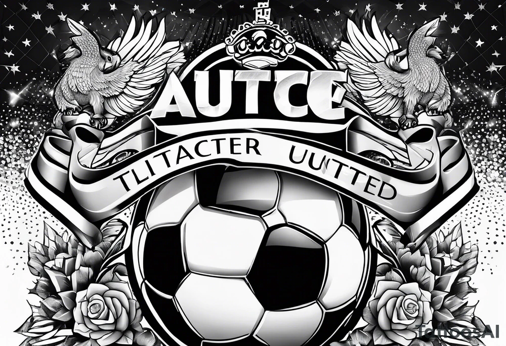 Slidetackle soccer Manchester United tattoo idea