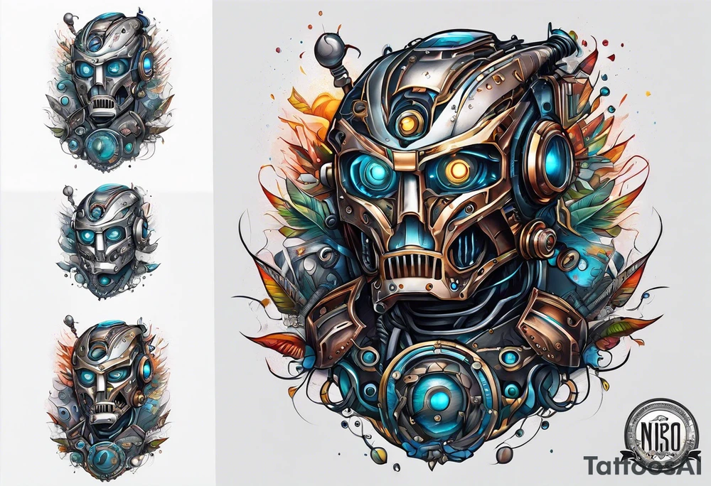 Robot tattoo idea