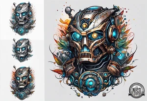 Robot tattoo idea
