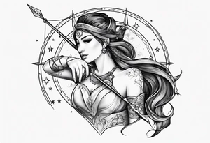 Sagittarius constellation tattoo idea