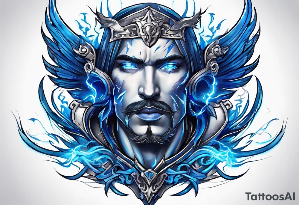 Blue Lightning tattoo idea