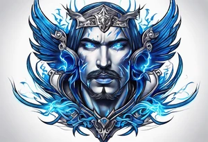 Blue Lightning tattoo idea