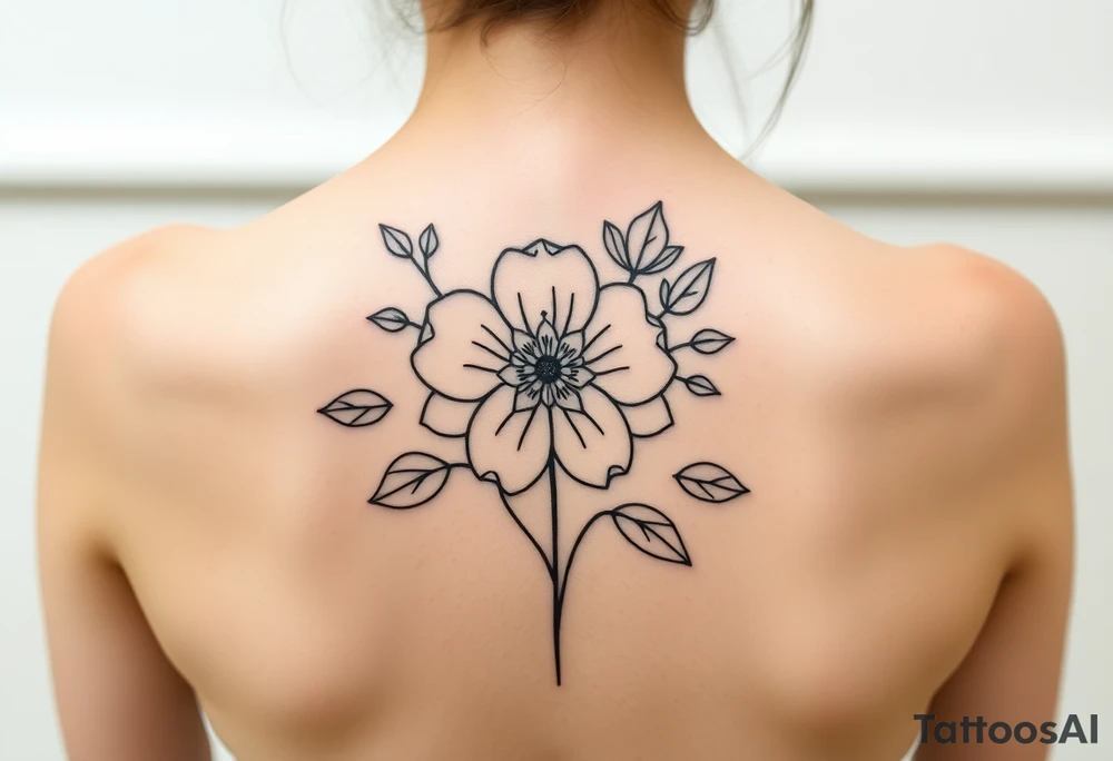 Addiction recovery flower tattoo idea