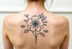 Addiction recovery flower tattoo idea