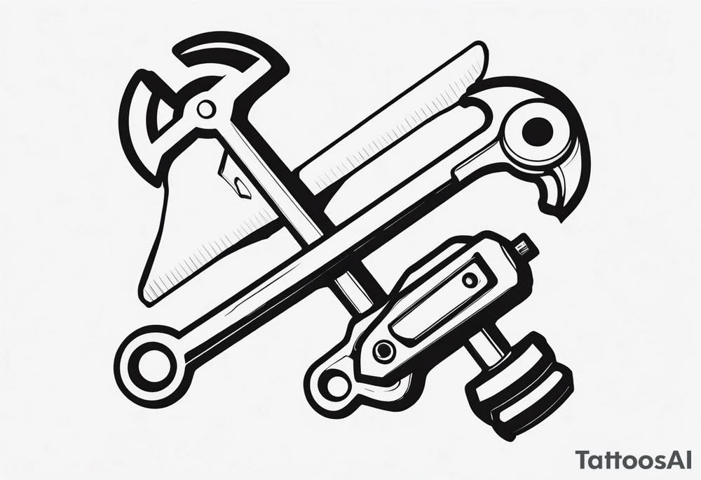 wrench and ratchet tattoo idea