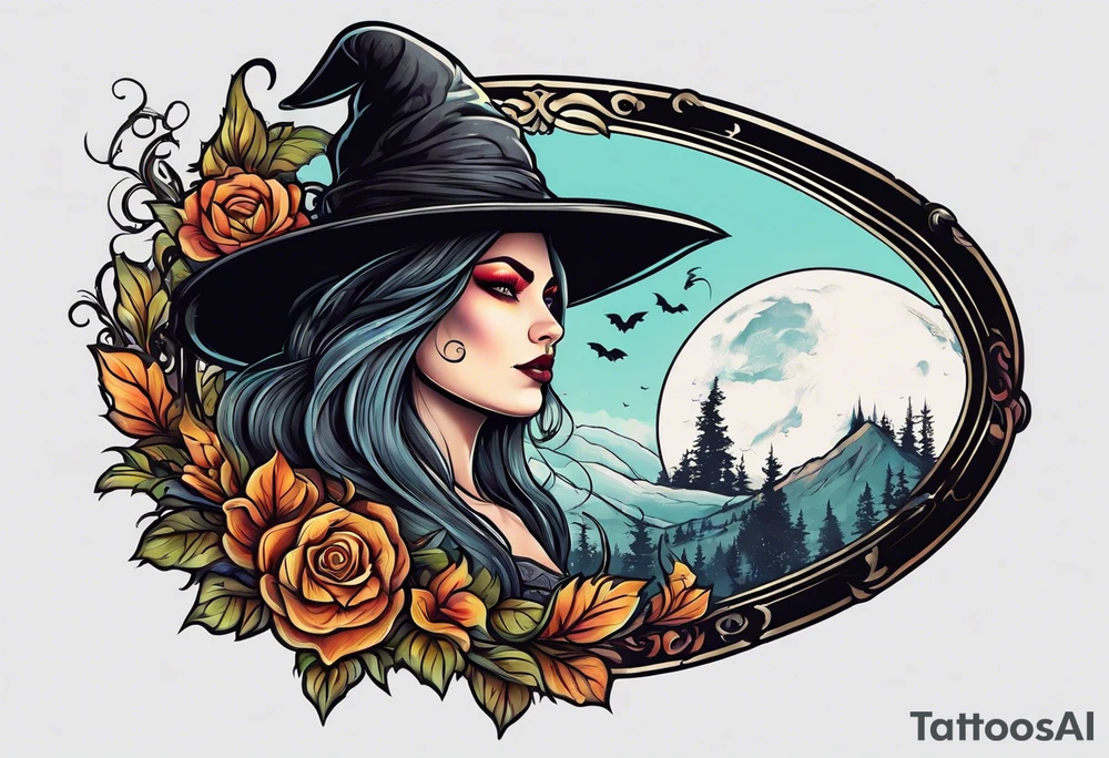 A witch with a fat ass tattoo idea