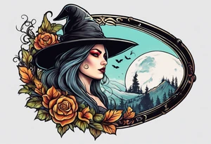 A witch with a fat ass tattoo idea