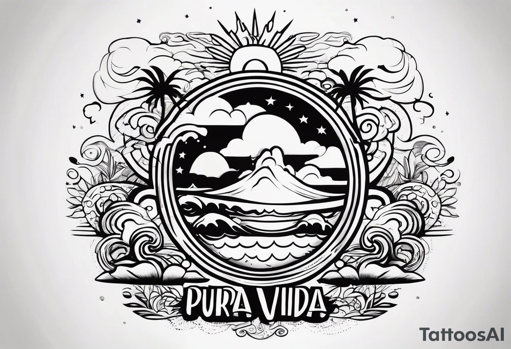 Pura vida tattoo idea