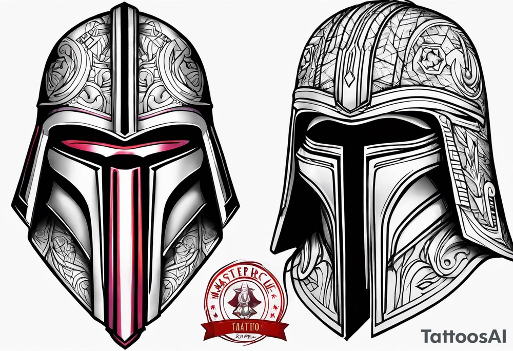 Darth Revan’s mask tattoo idea