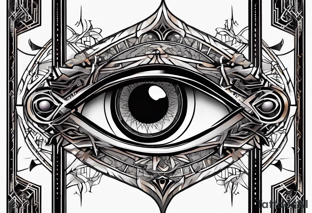 cybersigil eye tattoo idea