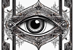 cybersigil eye tattoo idea