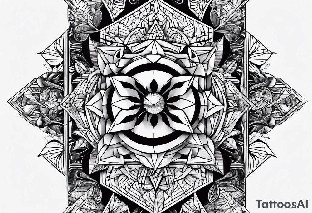 optic illusion tattoo idea