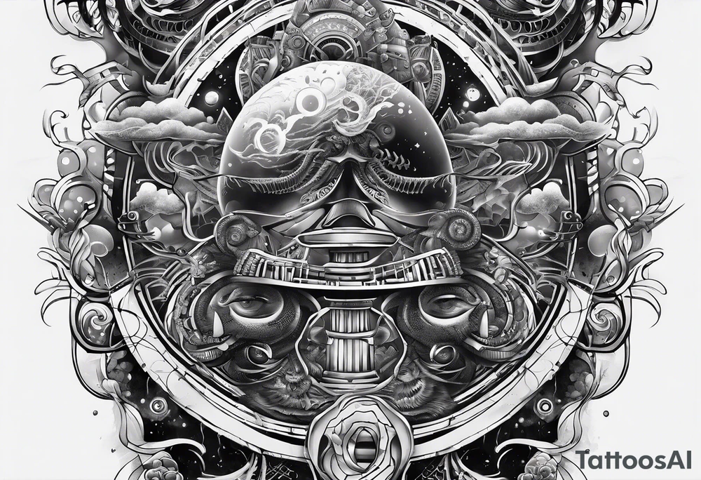 dna space tattoo idea