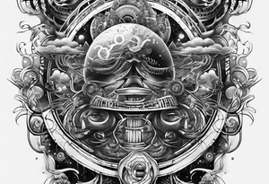 dna space tattoo idea