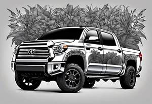 2015 toyota tundra gray lowered into the weeds tattoo idea