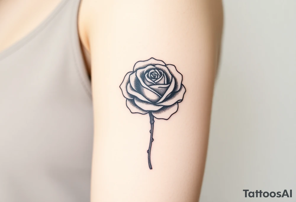 rose tattoo idea