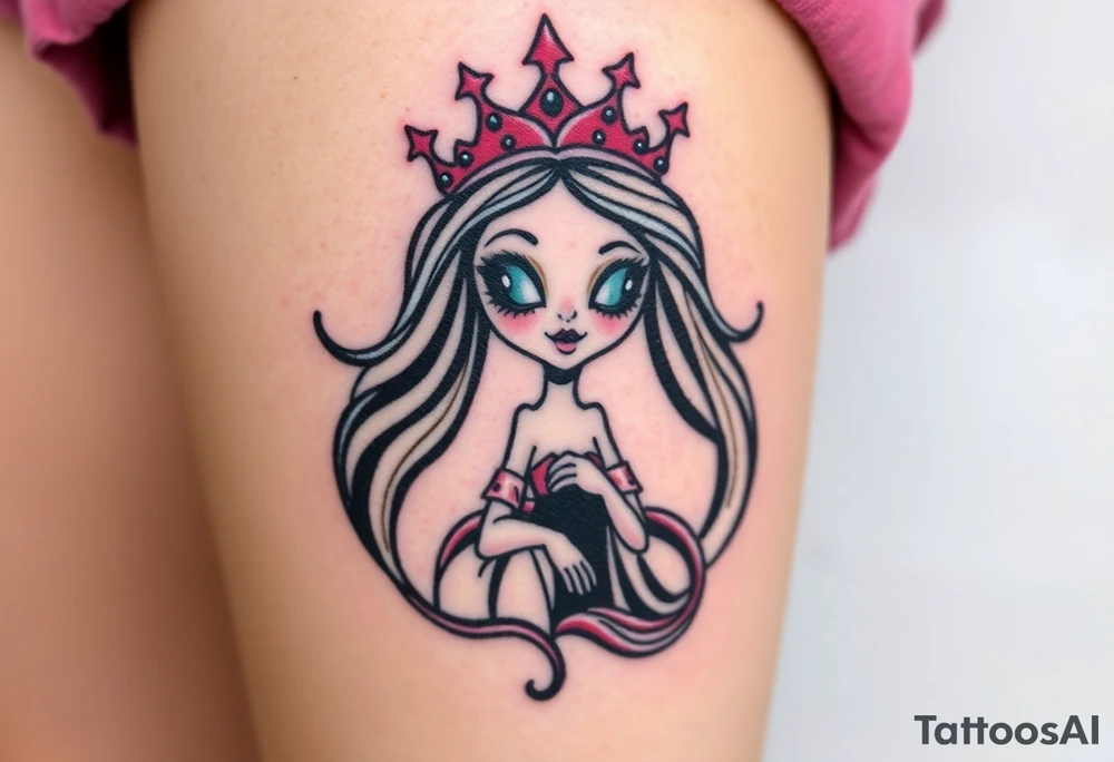 Queen, scary, pretty tattoo idea