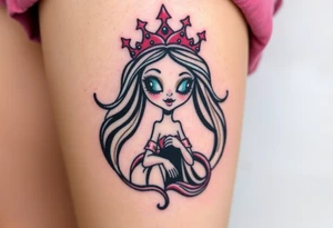 Queen, scary, pretty tattoo idea