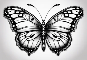 book butterfly tattoo idea