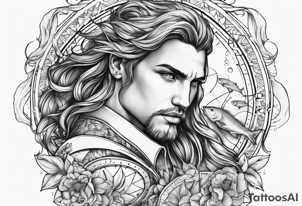 Pisces zodiac sign
Aquarius zodiac sign
Leo zodiac sign
Combination
Masculine tattoo idea