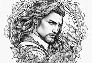 Pisces zodiac sign 
Aquarius zodiac sign 
Leo zodiac sign 
Combination 
Masculine tattoo idea