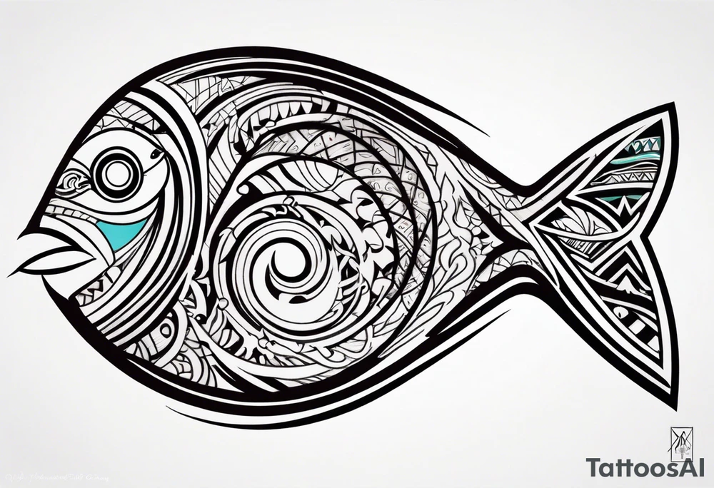 Polynesian fishhook tattoo tattoo idea