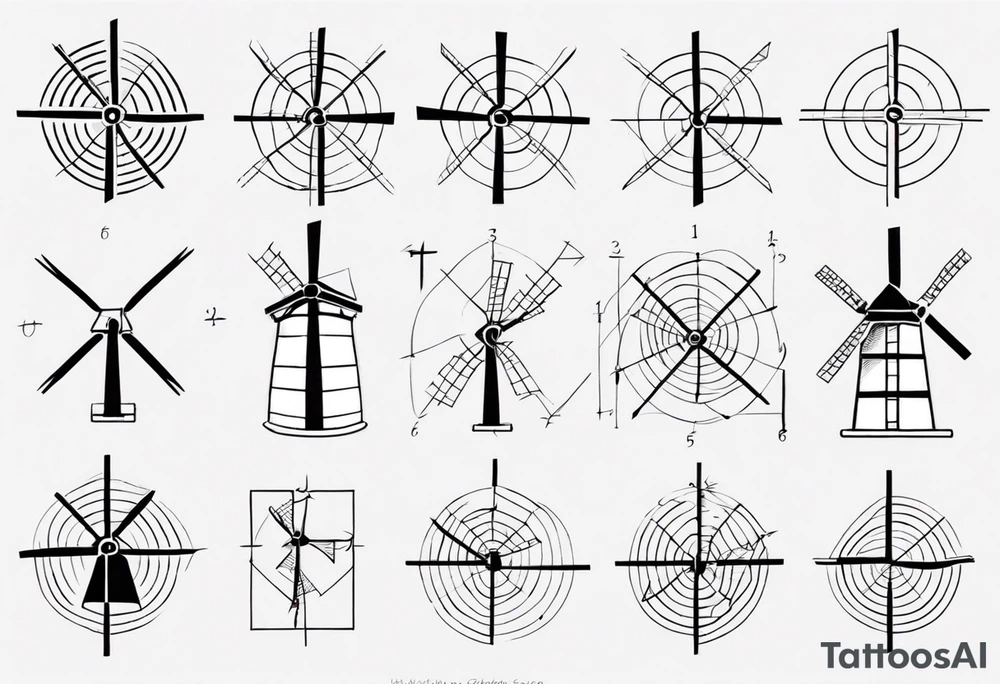 Friendship graph mathematically correct with a prime knot 6,1, dutch windmill graph that is cute tattoo idea Friendship graph mathematically correct with a prime knot 6,1, dutch windmill graph that is cute tattoo idea