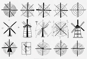 Friendship graph mathematically correct with a prime knot 6,1, dutch windmill graph that is cute tattoo idea