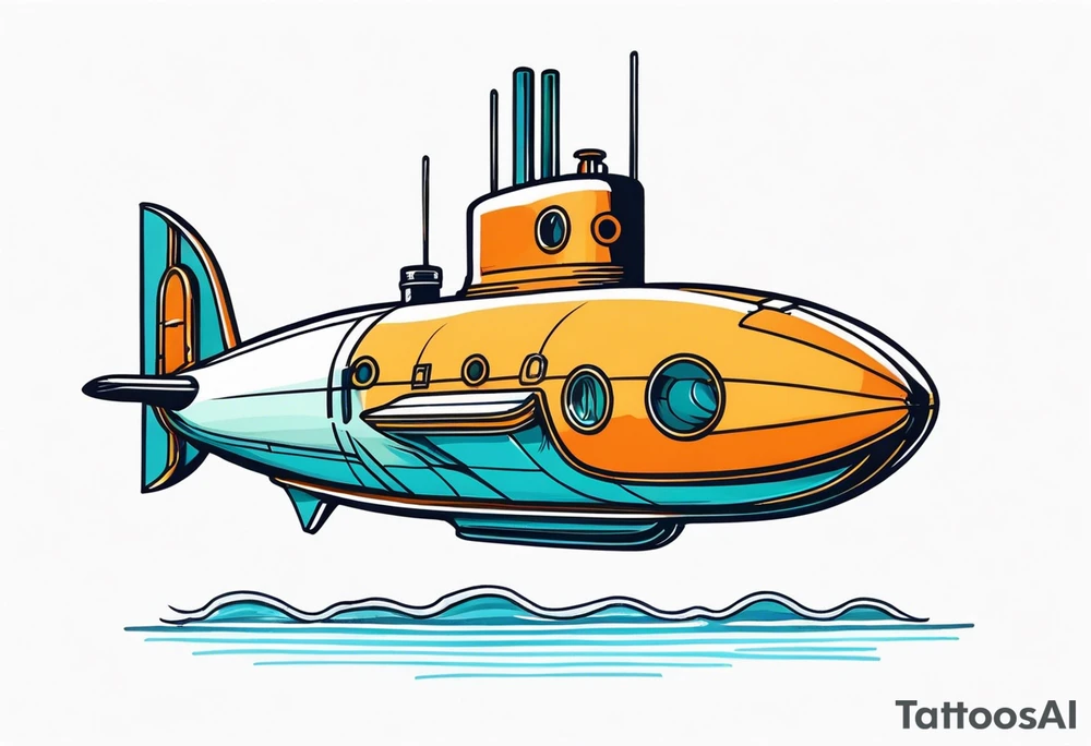 boomer submarine surfacing tattoo idea