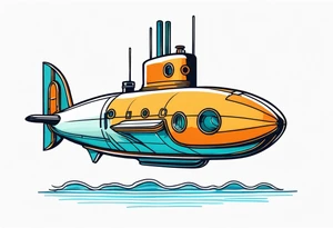 boomer submarine surfacing tattoo idea