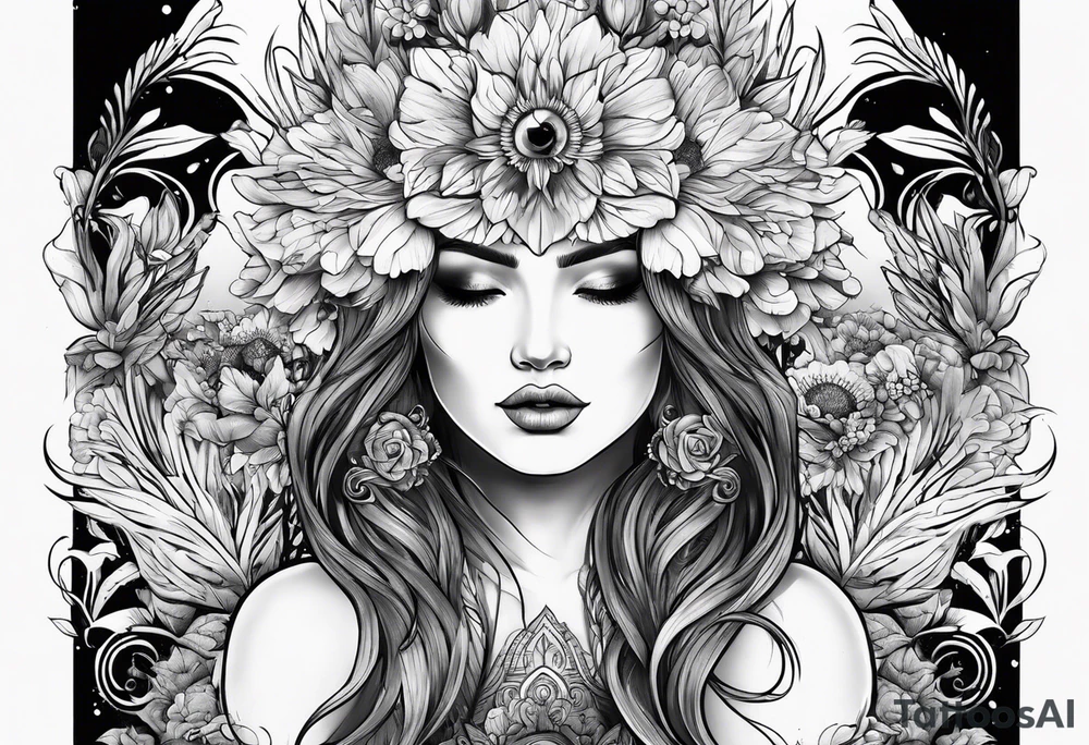 mother nature tattoo idea