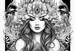 mother nature tattoo idea