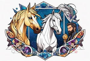 bojack horseman and thor tattoo idea