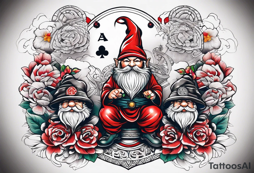 Casino gnomes tattoo idea