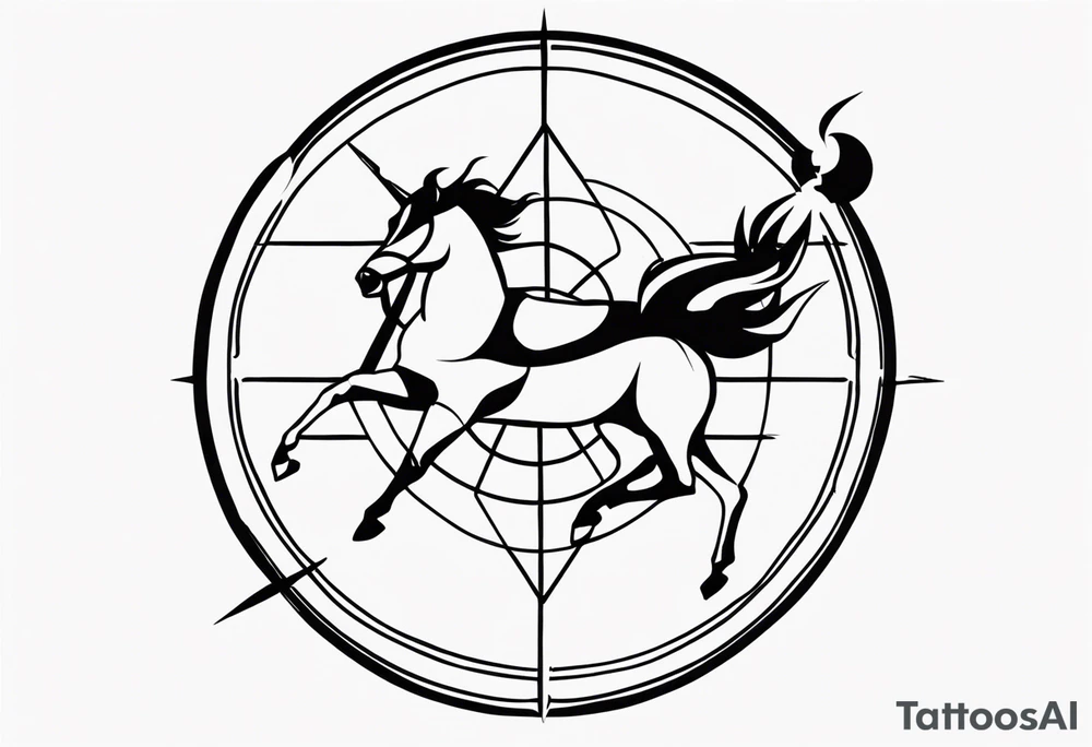 Flash Sagittarius tattoo idea