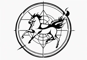 Flash Sagittarius tattoo idea