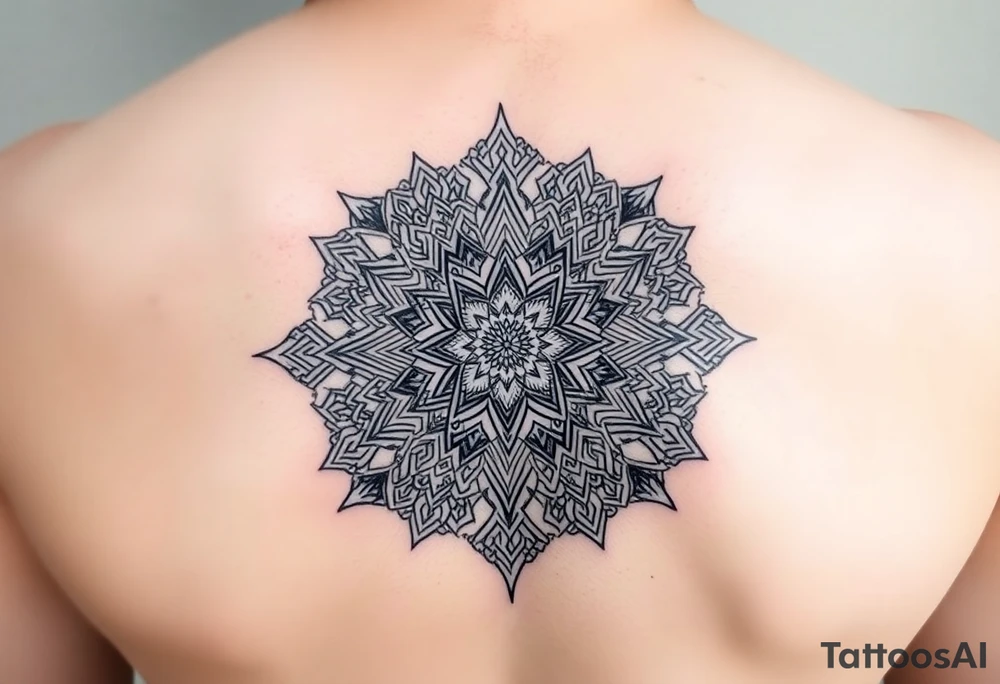 intricate mandala with sacred geometry and cosmic elements tattoo idea intricate mandala with sacred geometry and cosmic elements tattoo idea