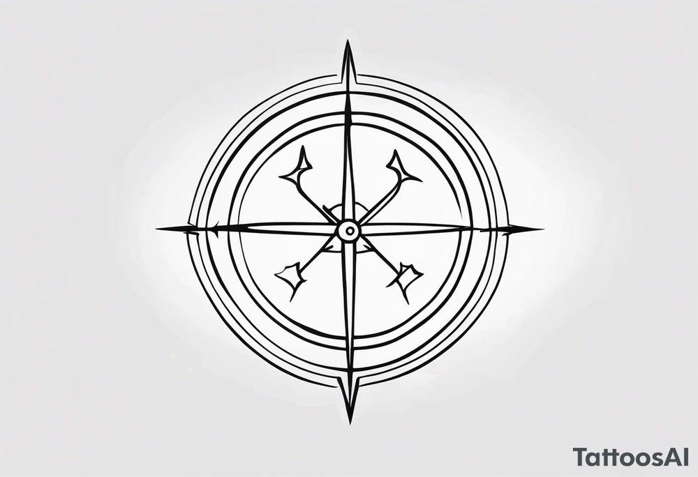 Little Sagittarius symbol tattoo idea