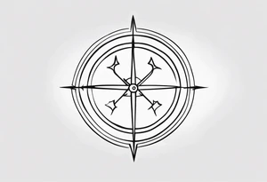 Little Sagittarius symbol tattoo idea