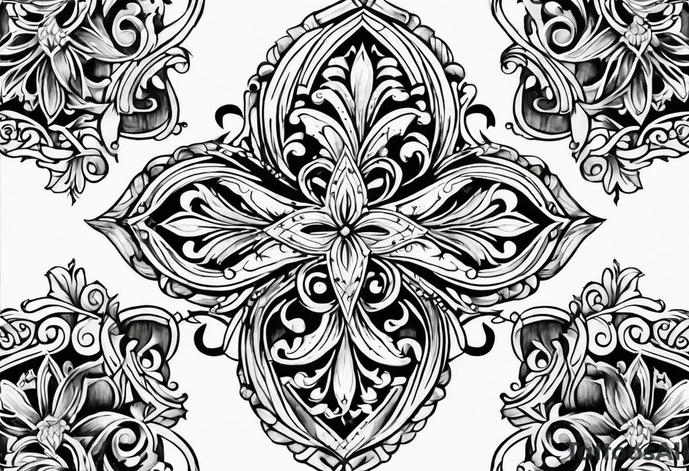 Fleur de lys celtique tattoo idea