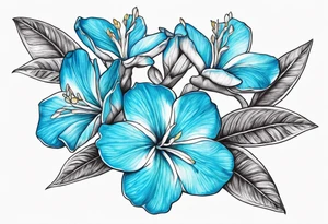 Adenium Multiflorum blue tattoo idea
