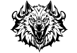 Big bad wolf lurking tattoo idea