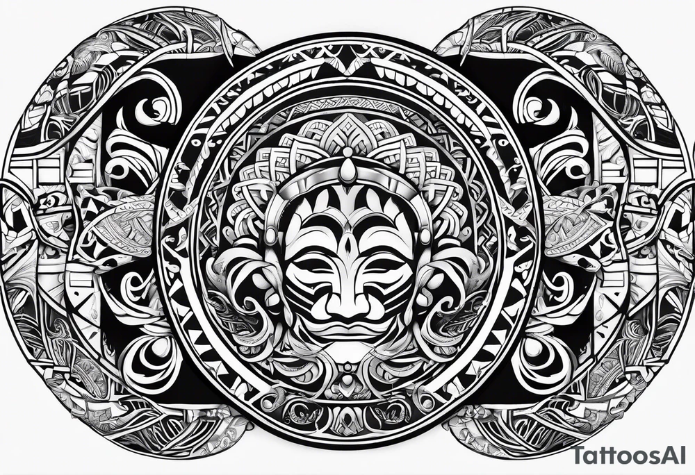 Te Moko with Croatian and Northern Irish influences tattoo idea