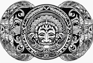 Te Moko with Croatian and Northern Irish influences tattoo idea