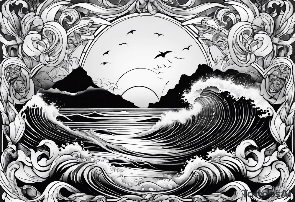 Ocean tattoo idea
