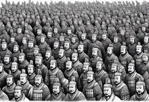 small terracotta warriors tattoo idea