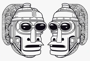 Futurama Bender Head tattoo idea