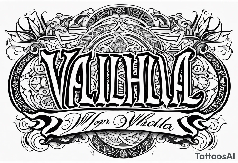 VALHALLA  prayer tattoo idea