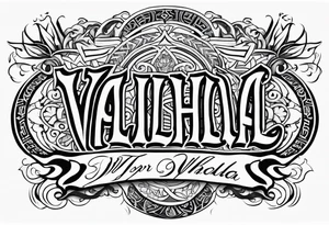 VALHALLA  prayer tattoo idea